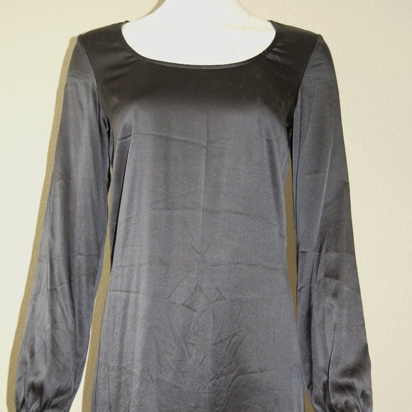 NWOT Express Silk Dress, Women Size S, Gray - Picture 4 of 4